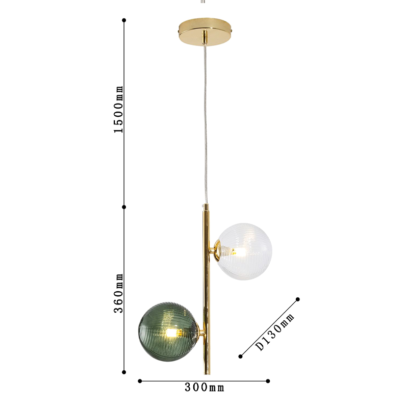 Подвесной светильник Bolle Multi Color hanging 2 lamp в Омске