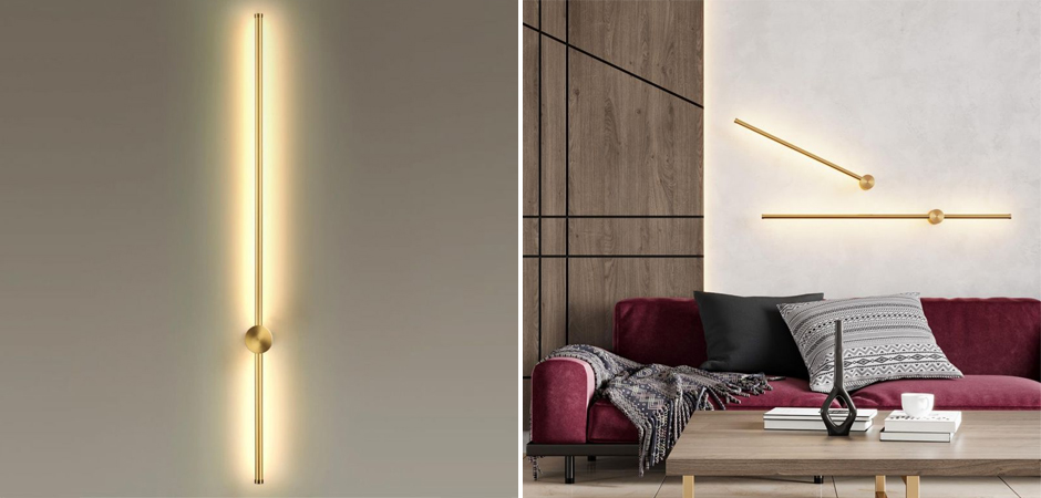 Бра светодиодное Trumpet tube Gold 100см Бра светодиодное Trumpet tube Gold 100см - Loft-Concept в Омске
