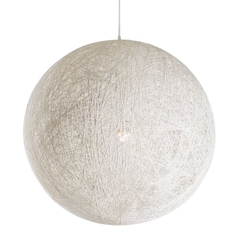 Подвесной светильник Moooi Thread Papier Mache Lamp white Белый в Омске | Loft Concept 