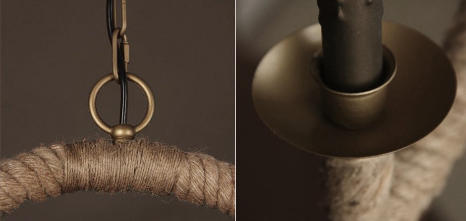 Подвесной светильник Oval Loft Rope Light - Loft-Concept в Омске