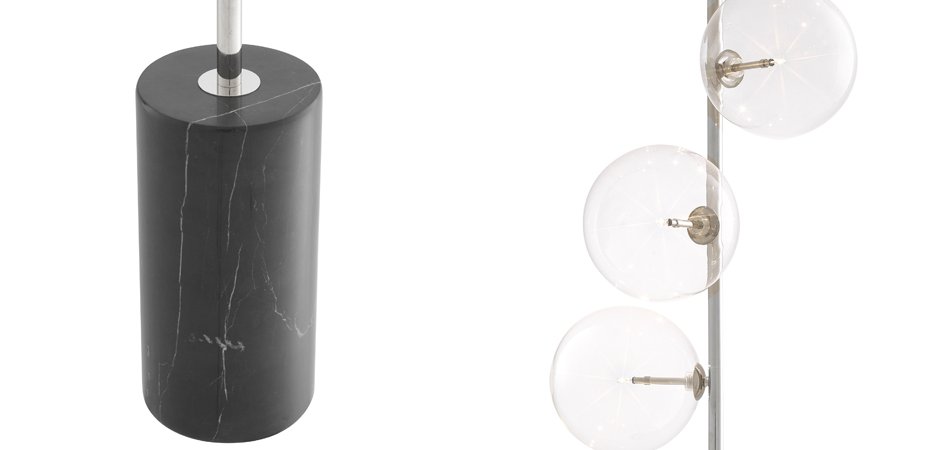 Торшер Eichholtz Floor Lamp Tempo Nickel Торшер Eichholtz Floor Lamp Tempo Nickel - Loft-Concept в Омске