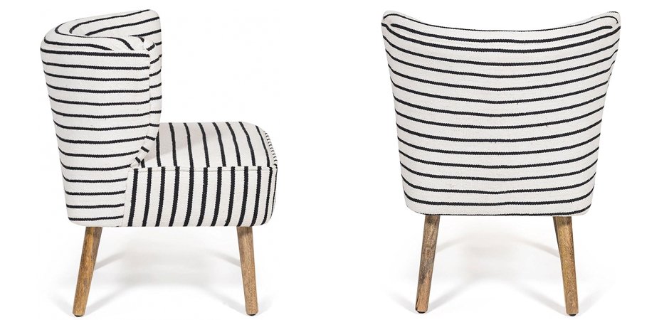 Кресло Black and White Stripes Кресло Black and White Stripes - Loft-Concept в Омске