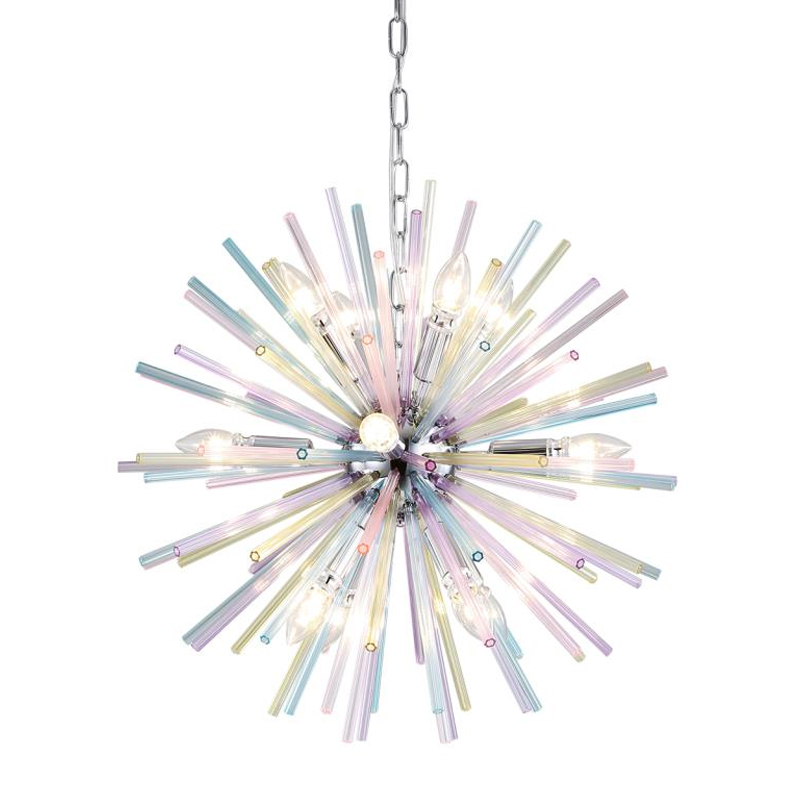 Люстра Colored Astra Chandelier 60 Хром в Омске | Loft Concept 