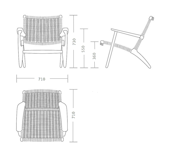 Кресло Hans Wegner CH25 в Омске