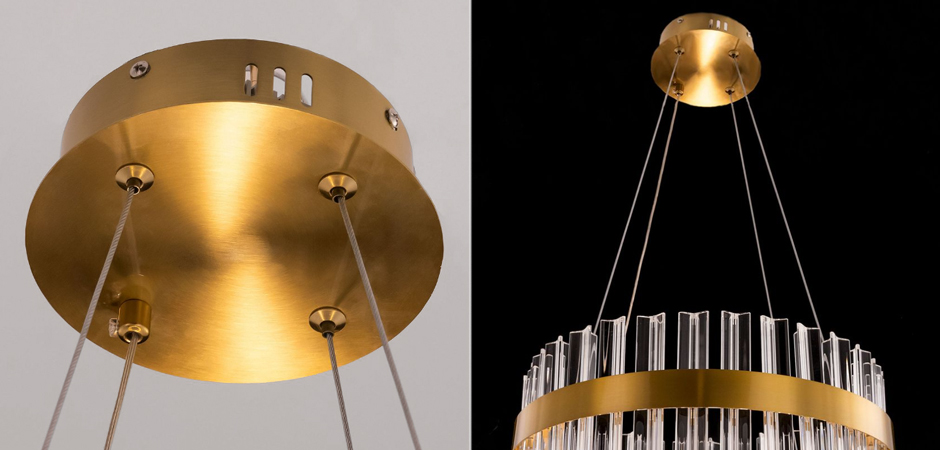 Круглая Люстра Кольцо Хрусталь диаметр 40 см RING Saturno Not Baroncelli Brass Круглая Люстра Кольцо Хрусталь диаметр 40 см RING Saturno Not Baroncelli Brass - Loft-Concept в Омске