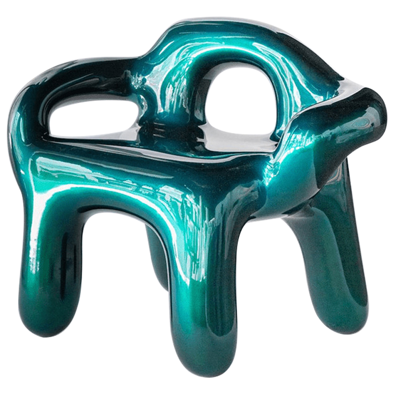 Кресло Emerald Metallica Shine Armchair Изумрудный Зеленый в Омске | Loft Concept 