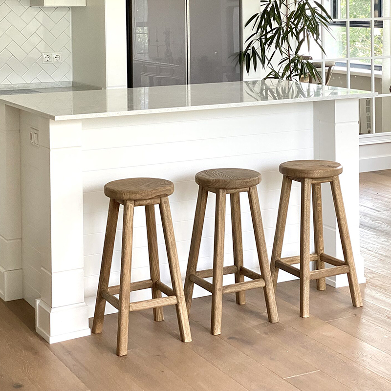 Барный табурет Den Bar Stool Древесина в Омске | Loft Concept 