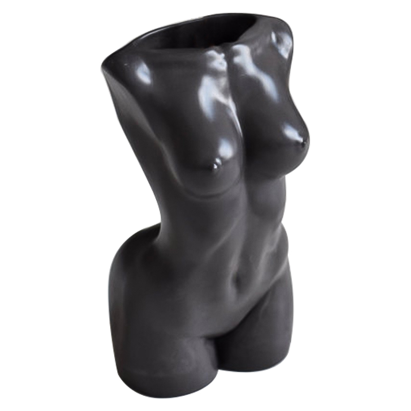 Ваза Vase Female Torso black Черный в Омске | Loft Concept 