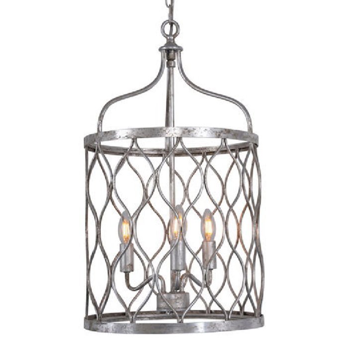 Подвесные светильники Lantern Silver Net M Pendant lamp Серебряный в Омске | Loft Concept 