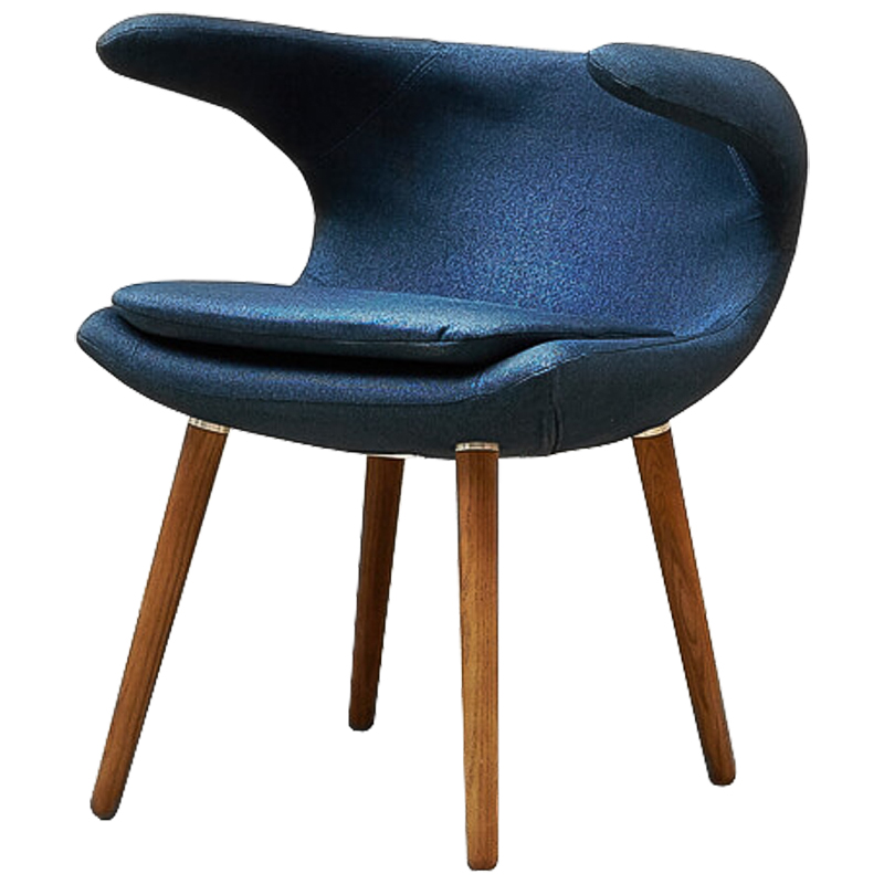 Стул Roidh Stool blue Синий Коричневый в Омске | Loft Concept 