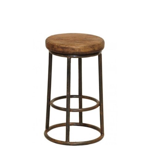 Барный стул Industrial Rust London Counter Stool Коричневый в Омске | Loft Concept 