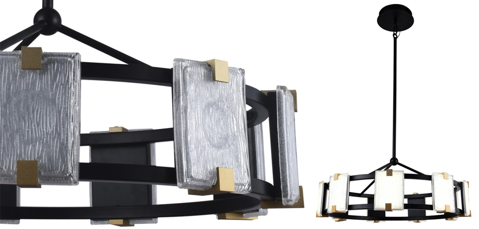 Люстра Rectangular Glass Plafon D68 Люстра Rectangular Glass Plafon D68 - Loft-Concept в Омске