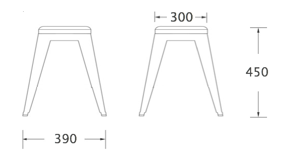 Кухонный стул Tolix Kitchen Stool 45 в Омске