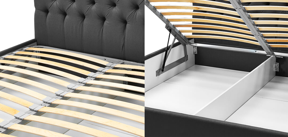 Кровать Gray Capitone Bed Кровать Gray Capitone Bed - Loft-Concept в Омске