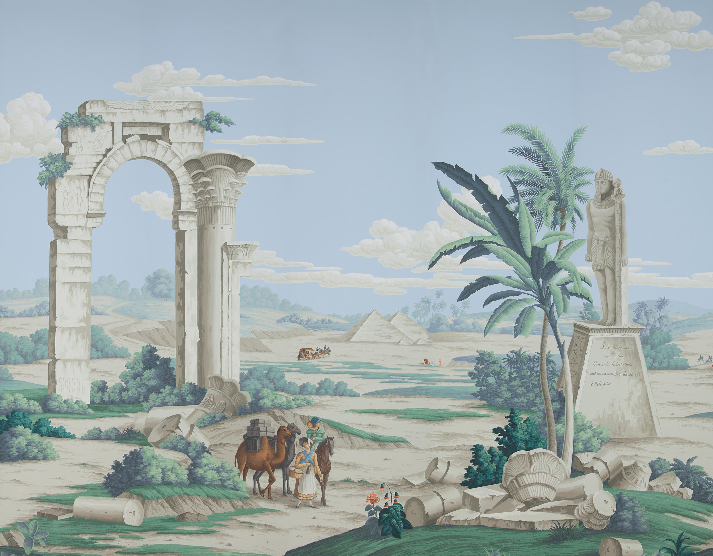 Обои ручная роспись Napoleon's Campaign in Egypt Byzantine on scenic paper Обои ручная роспись Napoleon's Campaign in Egypt Byzantine on scenic paper - постер Loft-Concept в Омске