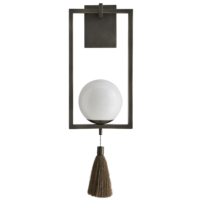 Бра Arteriors TRAPEZE SCONCE Белый Черный в Омске | Loft Concept 