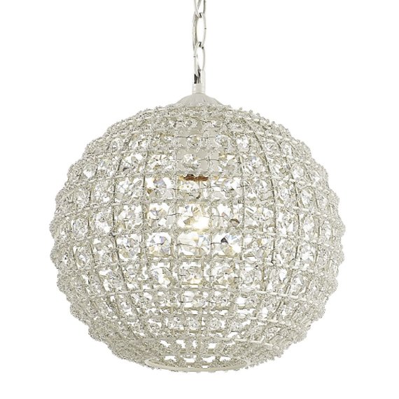 Люстра Casbah Crystal Pendant Globe Прозрачный Белый в Омске | Loft Concept 