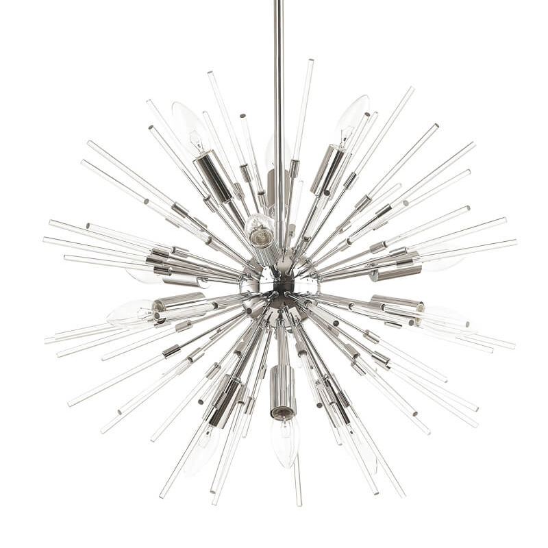 Люстра Welund Sputnik Chandelier chromium Хром Прозрачный в Омске | Loft Concept 