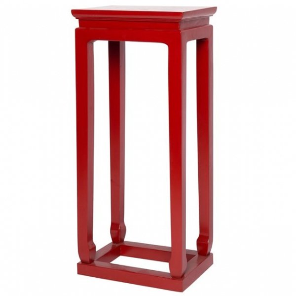 Приставной столик Chinese Side Table Red Красный в Омске | Loft Concept 