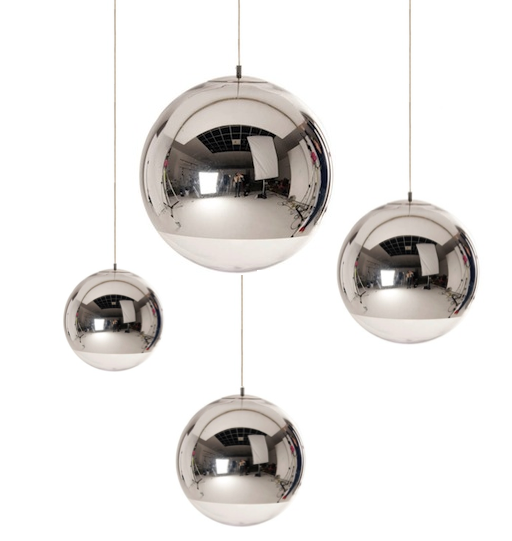 Подвесной светильник Mirror Ball Серебряный в Омске | Loft Concept 