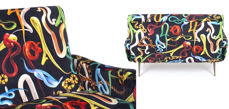 Диван Seletti Sofa Two Seater Snakes Диван Seletti Sofa Two Seater Snakes - Loft-Concept в Омске