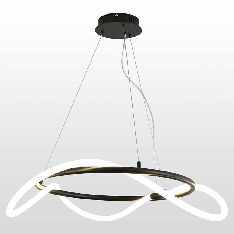 Люстра Luke Lampco Tracer Chandelier Black 60 Белый Черный в Омске | Loft Concept 