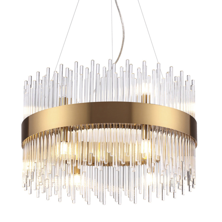 Люстра Nembus Chandelier Gold Circle Бронза в Омске | Loft Concept 