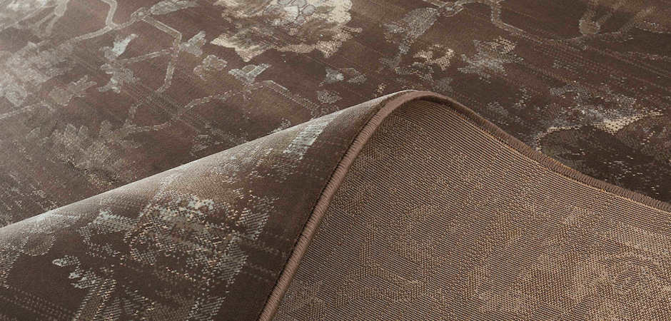 Ковёр из вискозы Indian pattern Choco Ковёр из вискозы Indian pattern Choco - Loft-Concept в Омске