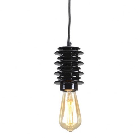 Подвесной светильник Insulator Pendant Black Черный в Омске | Loft Concept 