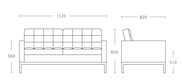 Диван Florence Knoll Settee в Омске