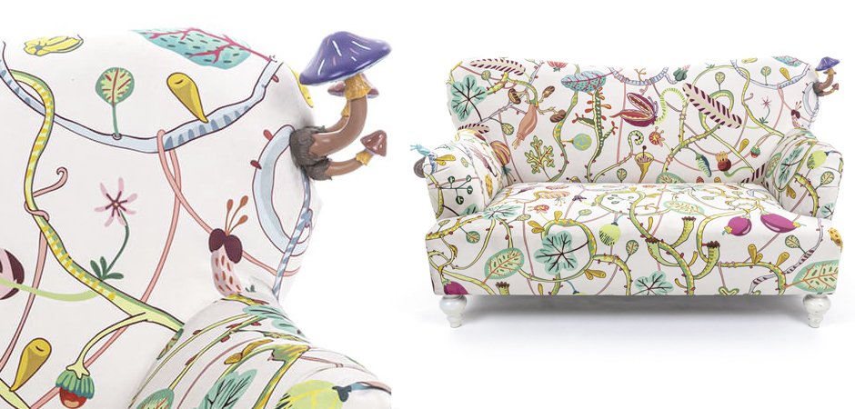 Диван Seletti Botanical Diva Sofa White Диван Seletti Botanical Diva Sofa White - Loft-Concept в Омске
