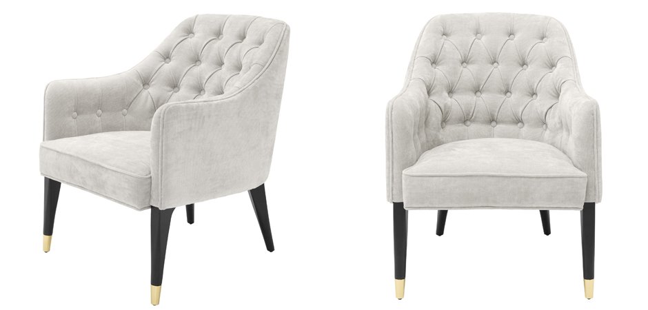 Кресло Eichholtz Chair Cyrus Sand Кресло Eichholtz Chair Cyrus Sand - Loft-Concept в Омске
