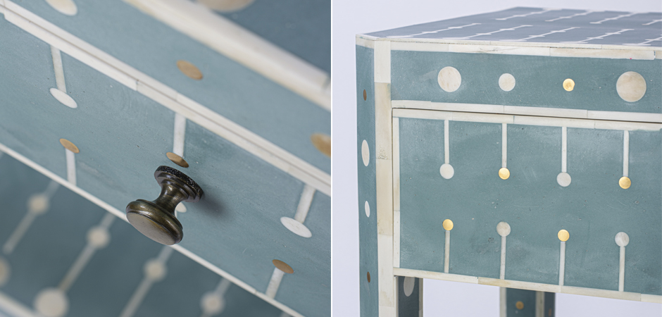 Тумба Sprout Bone Inlay Bedside 1 DRAWER - фото №1