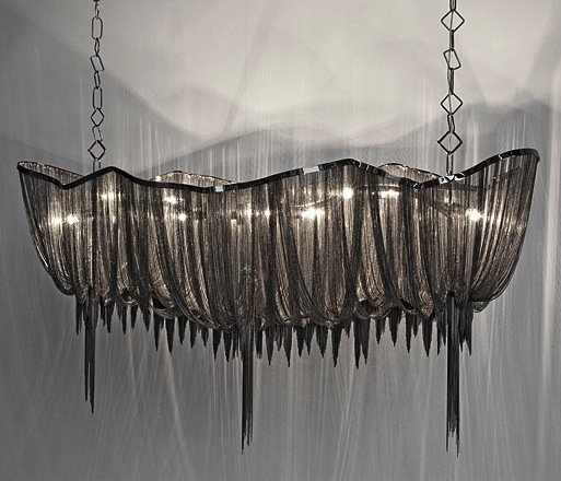 Люстра Atlantis Aluminium Chain Chandelier  в Омске | Loft Concept 