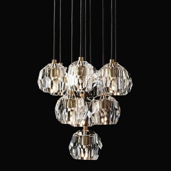 Люстра Boule De Cristal Round Cluster Chandelier 10  Латунь в Омске | Loft Concept 