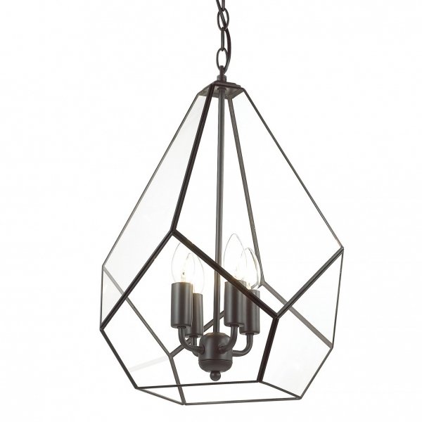 Люстра Geometry Glass Light Pendant Transparent 4 Прозрачный в Омске | Loft Concept 