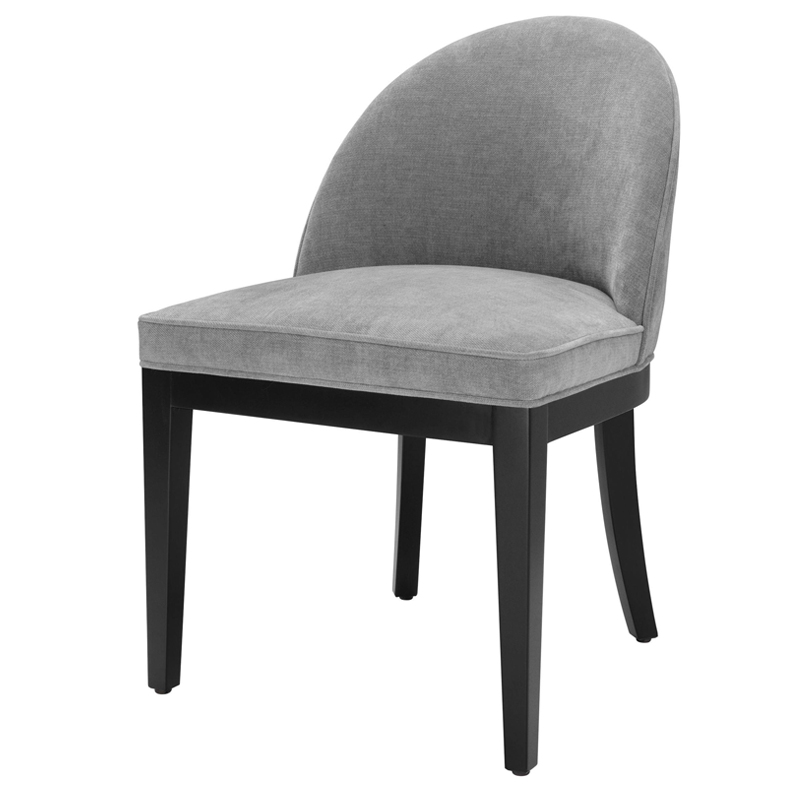 Стул Eichholtz Dining Chair Fallon grey Серый Черный в Омске | Loft Concept 