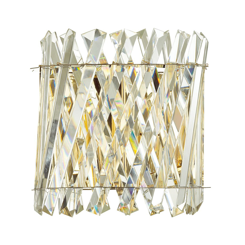 Бра Crystal Crossed Stripes Gold Золотой в Омске | Loft Concept 