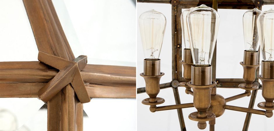 Люстра Lantern Owen Brass L - Loft-Concept в Омске