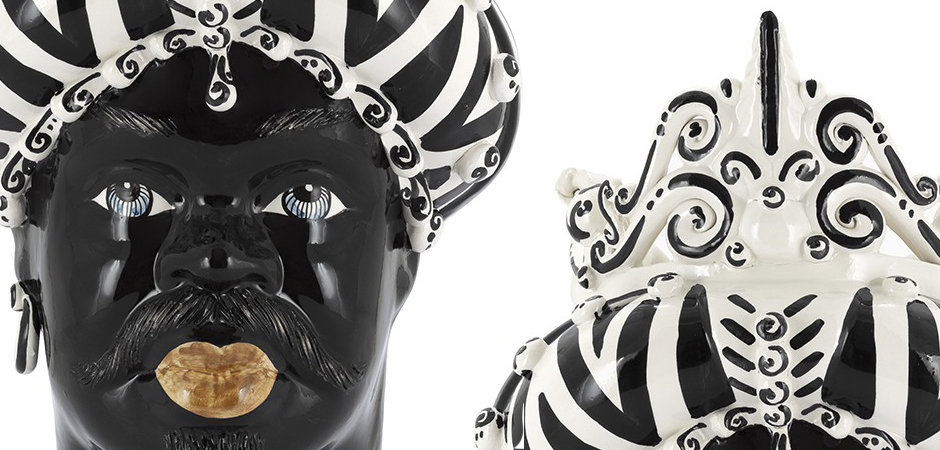 Ваза VASE MORO MAN MEDIUM zebra Ваза VASE MORO MAN MEDIUM zebra - Loft-Concept в Омске