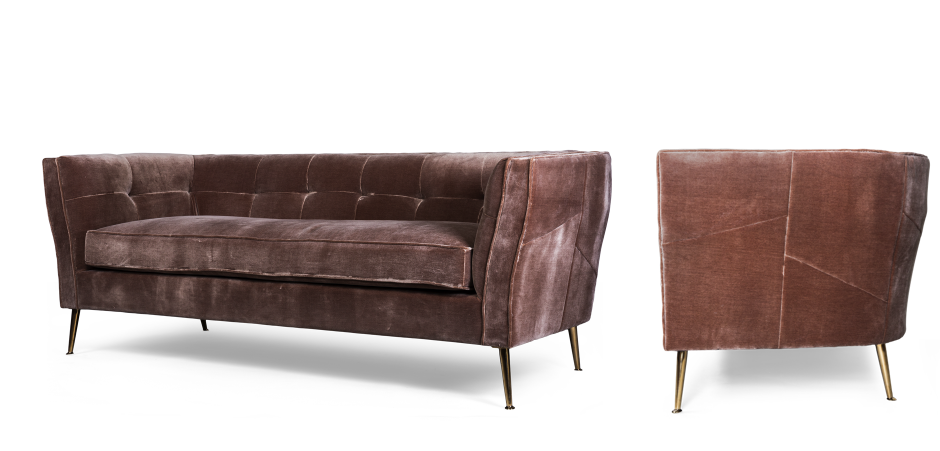 Диван трехместный Flatter brown Диван трехместный Flatter brown - Loft-Concept в Омске