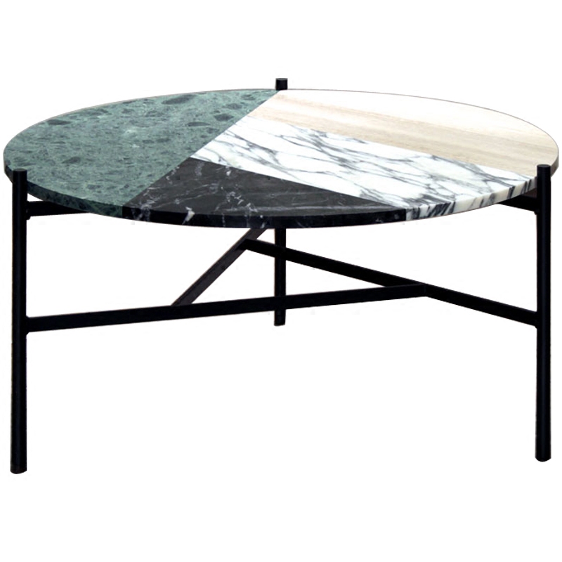 Кофейный стол Marble Combination Coffee Table Черный Мульти в Омске | Loft Concept 