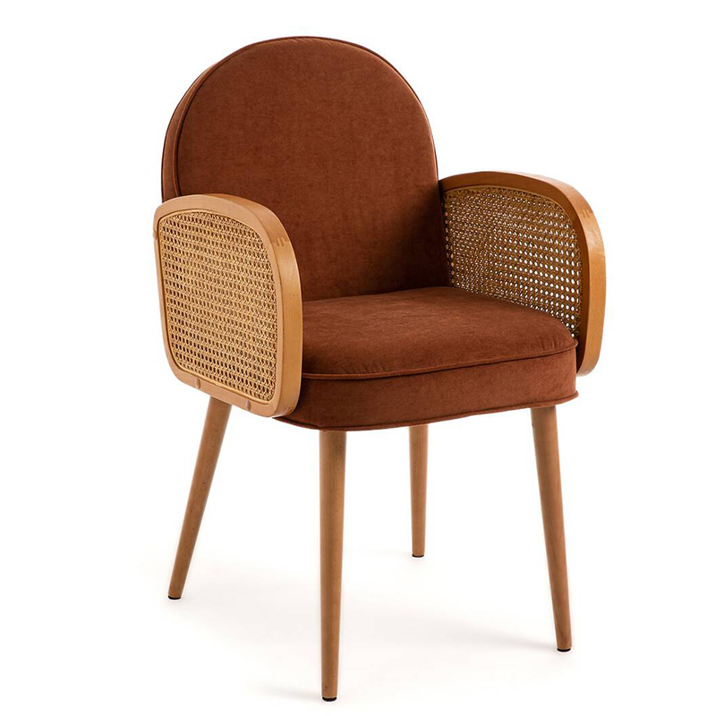 Стул Morten Wicker Terracotta Chair Терракотовый в Омске | Loft Concept 