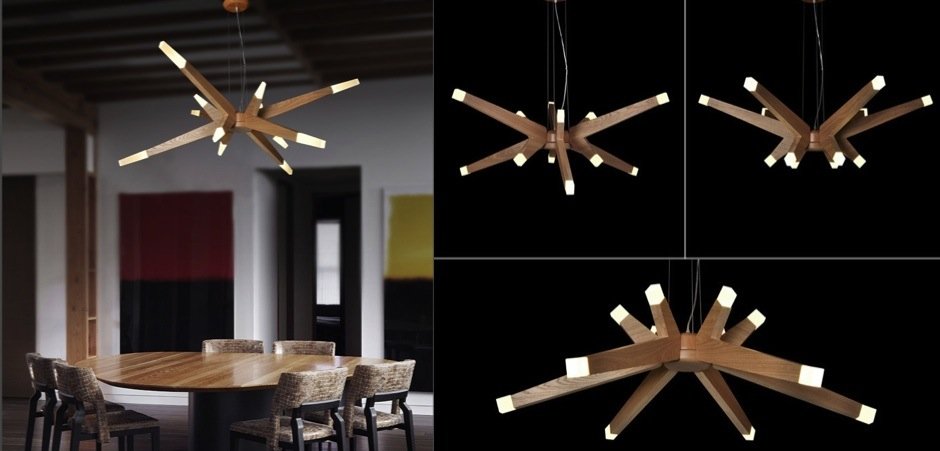 Люстра Wooden Glowworm Star Люстра Wooden Glowworm Star - Loft-Concept в Омске