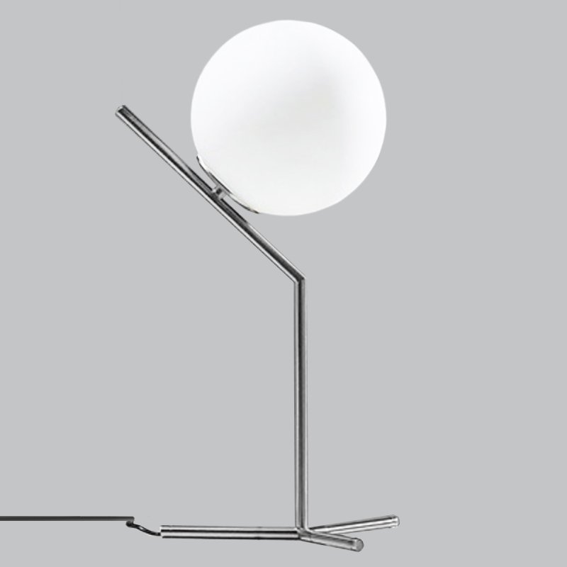 Настольная лампа IC Lighting Flos Table 1 High Chrome Хром Белый в Омске | Loft Concept 