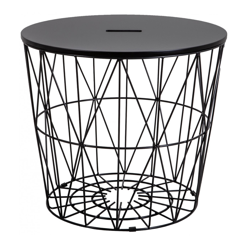 Приставной стол Cambria Side Table black Черный в Омске | Loft Concept 