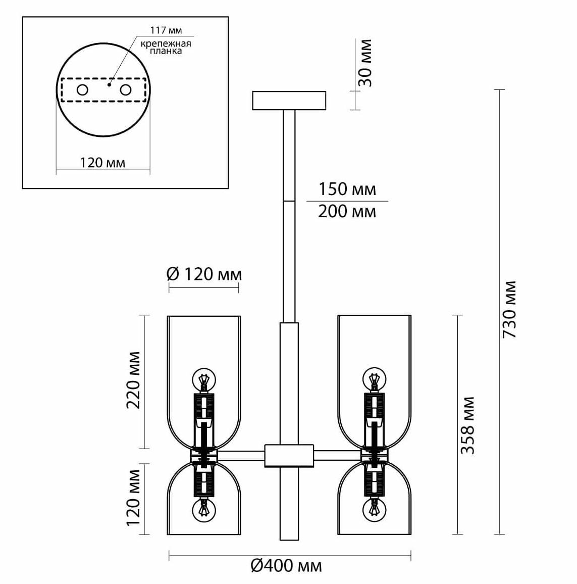 Люстра Lightmaker Studio Edie Chandelier 3 в Омске