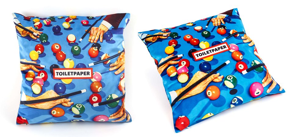 Подушка Seletti Cushion Snooker Toiletpaper Подушка Seletti Cushion Snooker Toiletpaper - Loft-Concept в Омске
