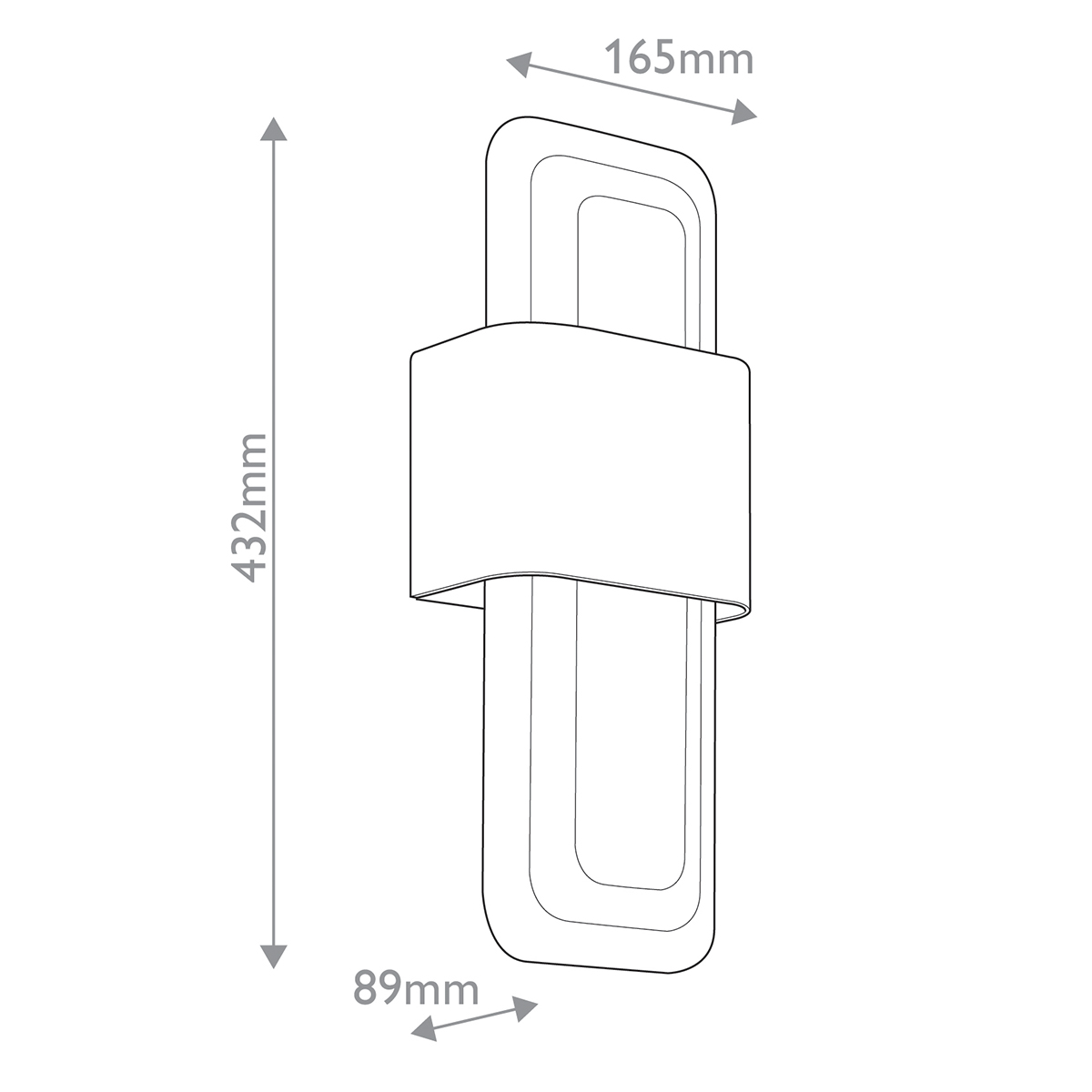 Бра с прямоугольным стеклянным плафоном Kichler в Омске