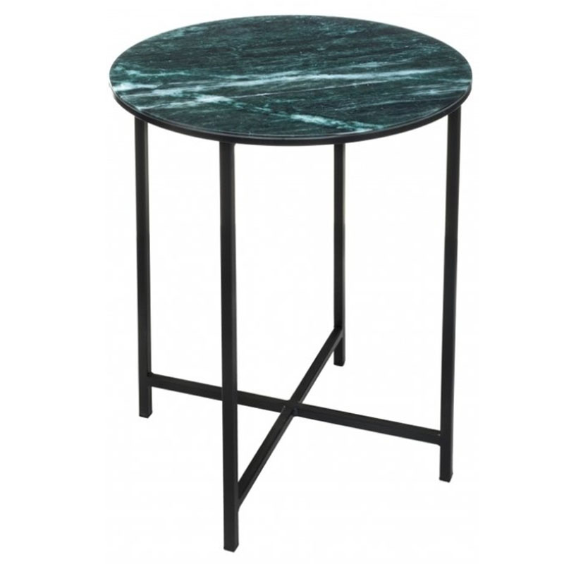 Приставной стол Zermatt Side Table round malachite Малахит в Омске | Loft Concept 